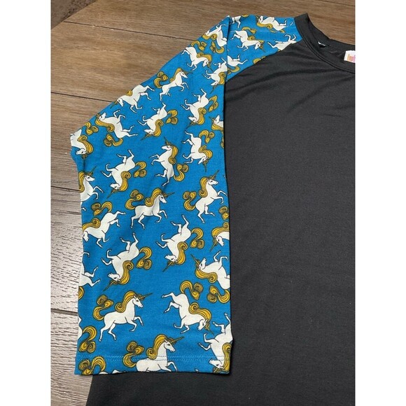Lularoe Unicorn Randy Baseball Style 3/4 Sleeve Womens Sz XXL - Picture 2 of 8